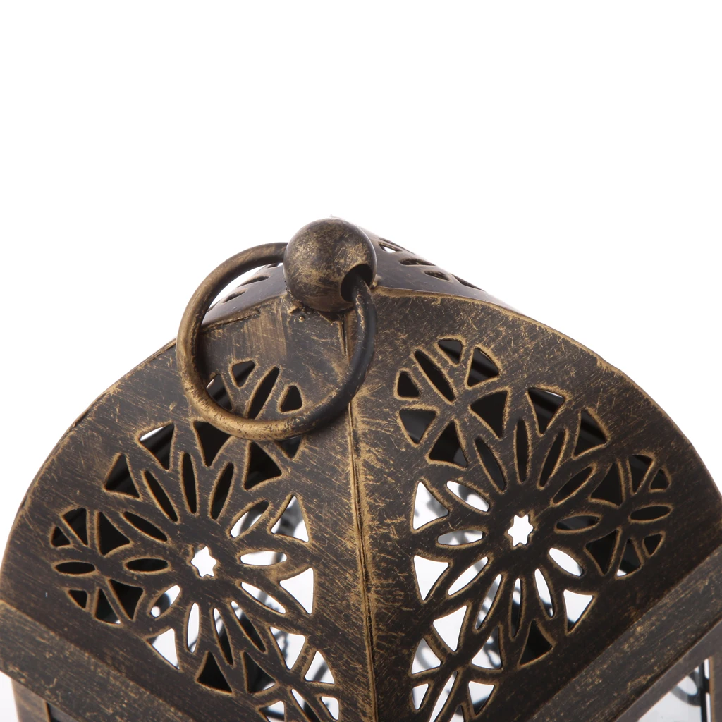 4pcs European Style Metal Hollowed Candle Holders Tealight Candlestick Hanging Lantern Wedding Party Decor
