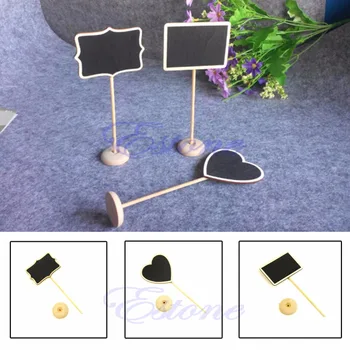 

Mini Wedding Party Seat Number Message Base Stand Board Blackboard Chalkboard