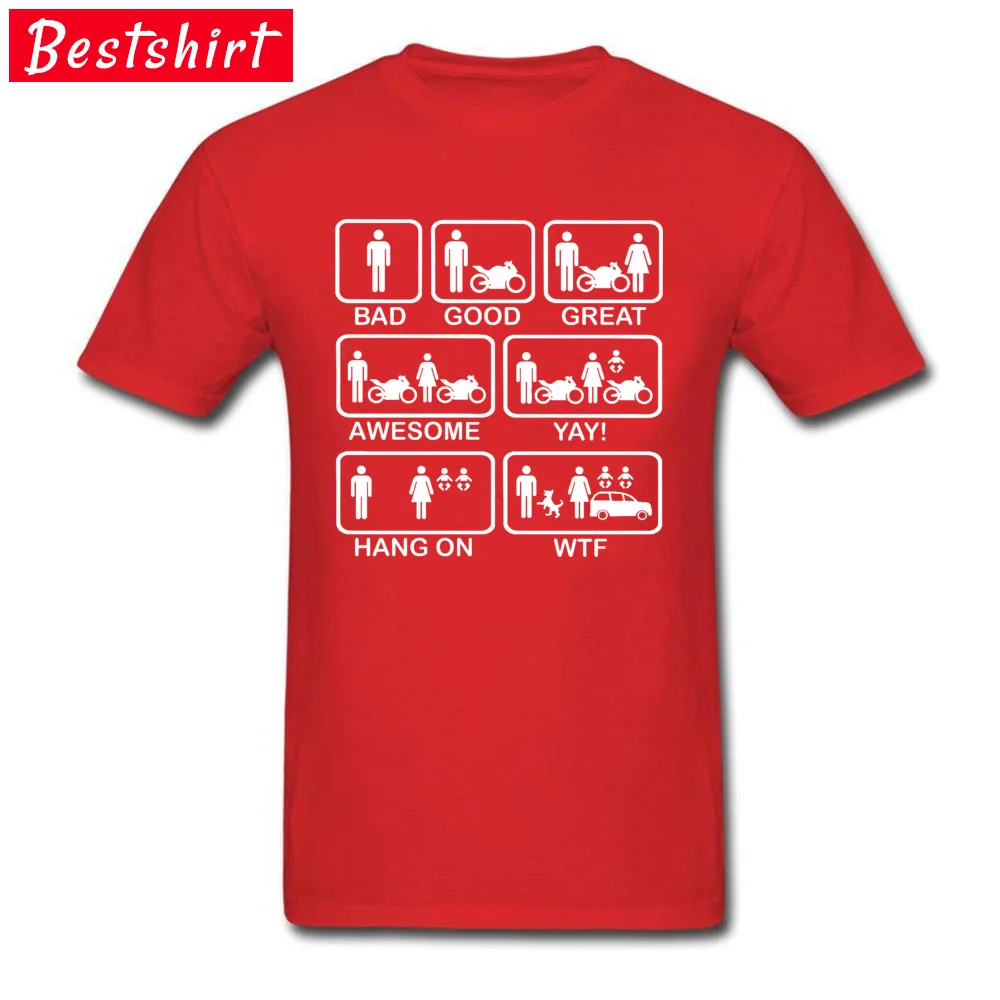 Tops & Tees Motorbike-Logo Tops Shirt Summer/Fall Cheap Funny Short Sleeve 100% Cotton O-Neck Men's T Shirts Funny Motorbike-Logo red