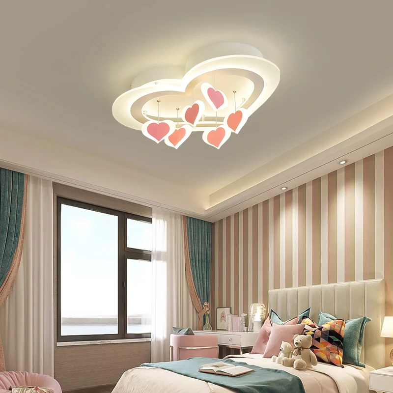 Modern Led Ceiling Lights For Living Room Kids Baby Bedroom Heart Led Ceiling Lights For Living Room