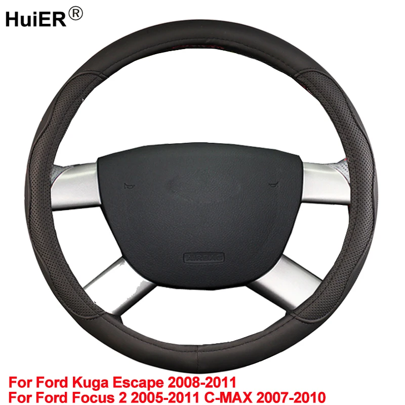 Car Steering Wheel Cover High Pu Leather For Ford Kuga 2008 2009 2010