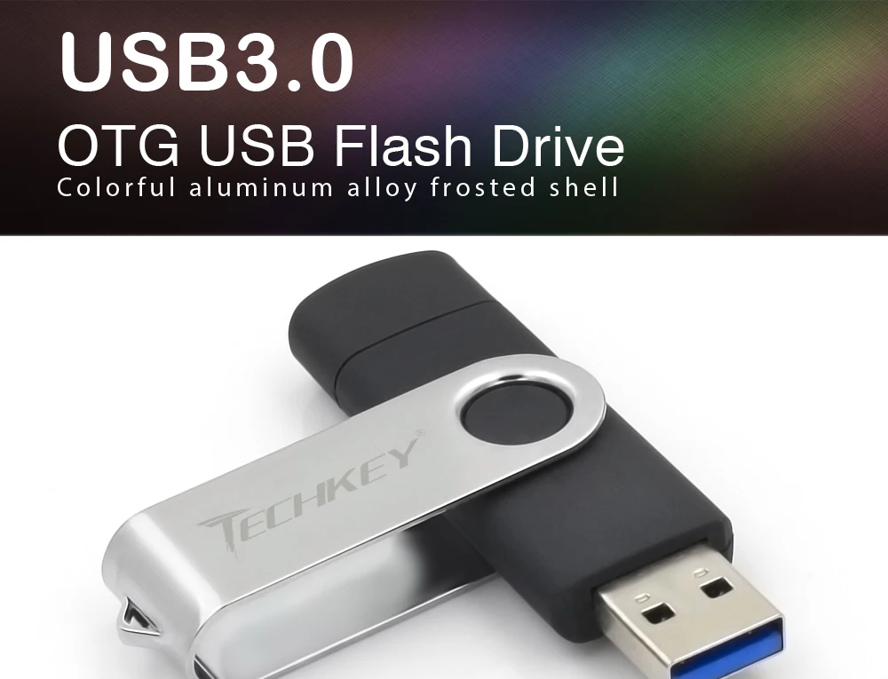 OTG usb 3,0 usb флэш-накопитель 3,0 TECHKEY pen drive 8 ГБ 16 ГБ 32 ГБ 64 Гб memoria флеш-накопитель memoria Cel stick pendrive u disk подарок для мобильного телефона