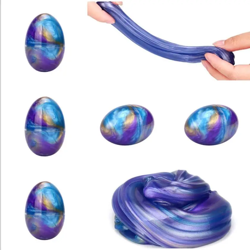 

new 1pc DIY Egg Crystal Slime Playdough Colored Plasticine Mud Putty Clay Creative Educational Slime For Children Kids GiftGJ