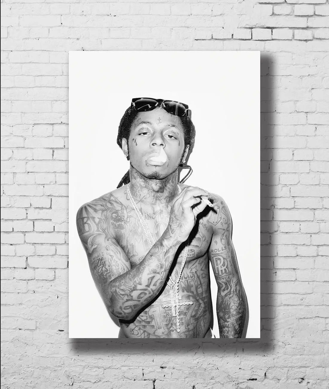 Q1218 Плакаты и принты Lil Wayne рэп реперские кепки в стиле хип-хоп дымовой музыкальный