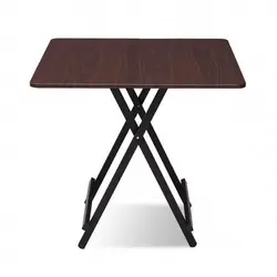 Твердый деревянный складной стол домашний обеденный стол простой четырехквадратный портативный уличный стол современный кухонный стол