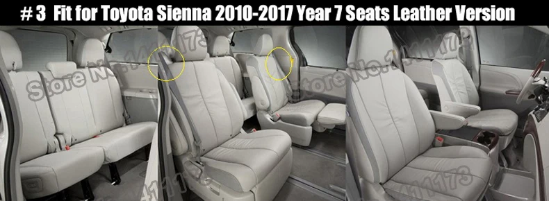 Автомобильный чехол для Toyota Sienna, чехлы для сидений, стильные чехлы для сидений, защитные чехлы из воловьей кожи, набор автомобильных аксессуаров 2004- лет