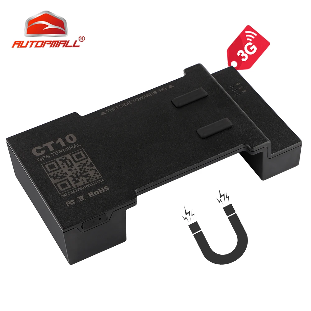 

CT10 Asset GPS Tracker 3G Container Locator Rastreador GPS I66 Waterproof Strong Magnetic Mount Installation Long Standby Time