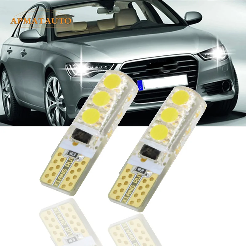 2 x T10 W5W T16 светодиодные лампы для парковки Sidelight нет ошибок для AUDI A2 A3 8L 8 P A4 B5 B6 A6 4B 4F A8 D2 TT Q3 Q5 Q7 C5 C6 C7 S2 S4