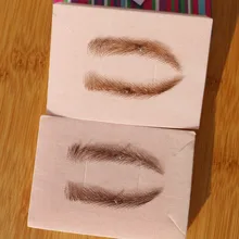 FXVIC темно-коричневый брови и светильник коричневый брови, кружевные брови парики с бесплатной доставкой