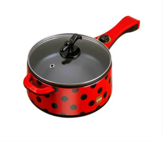 

220V 280/700w 2L Electric frying pan wok Multi-functional food grade non-stick pan Hot pot Soup pot