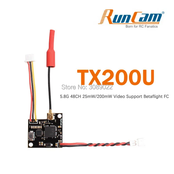 Runcam TX200U 5,8G 48CH 25 МВт/200 мВт Видео FPV передатчик VTX поддержка Betaflight FC для радиоуправляемого дрона VS Runcam TX200 обновленная версия