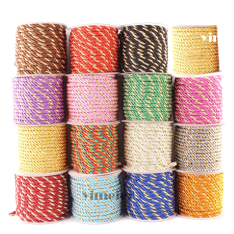 

5mm Twisted Decorative Rope Twisted Cord Braided Rope Cusion Edging