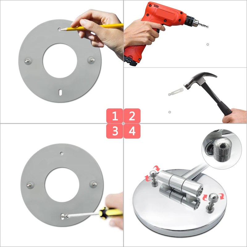 Espelho de Maquiagem Espelho de Maquilhagem Montado na Parede do Banheiro Espelho Levou 1x e 5x Carregamento Usb Toque Escurecimento Espelhos Ampliação Ajustável 17 Fixado na parede espelho do banheiro led