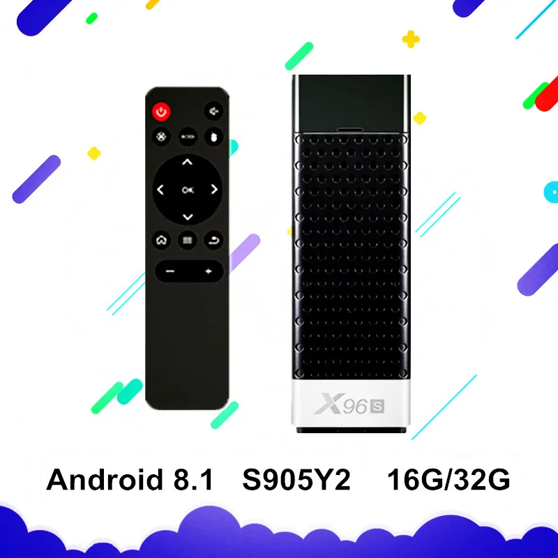 Новейший X96S Android 8 1 TV stick Amlogic S905Y2 H.265 2 4/5G WIFI BT4.2 Core 64 BIT cortex A53 PK X96 mini Box MI Box|SmartTV-стики и
