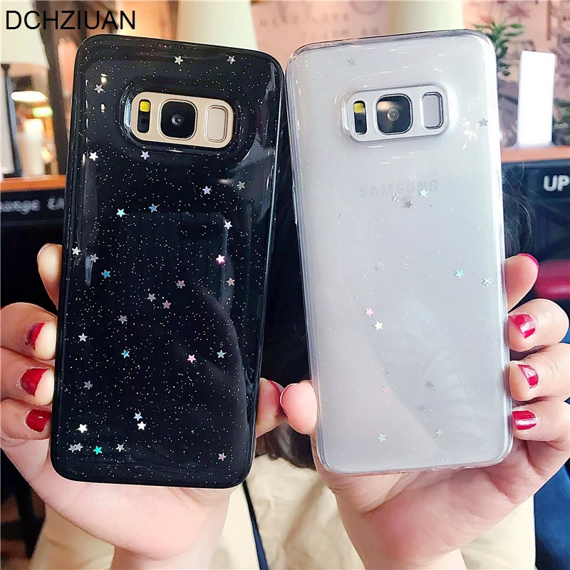 Чехол DCHZIUAN для Samsung Galaxy S8 S9 Plus S7 Edge Note 8 9 S10 блестящие звезды модные чехлы телефонов