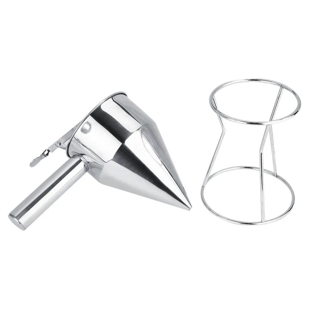 Stainless Steel Funnels Baking Funnel Cake Desserts Cooking Tools with