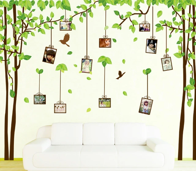 Vinilo decorativo Arbol de fotos chico - Papel tapiz adhesivo