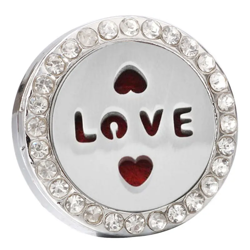 Новые кнопки ювелирные изделия в форме сердца Ручной Ароматерапия 18 мм кнопки медальон эфирное масло диффузор застёжка, бусинка браслет с застежкой