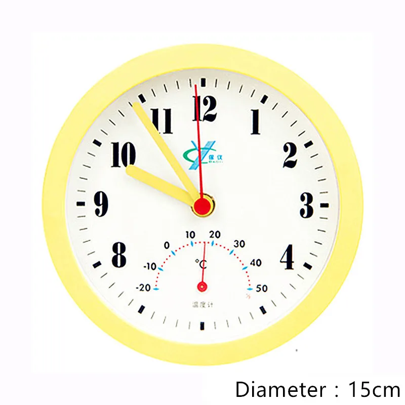 Difunctional настенные часы с термометром/измеритель температуры простой дизайн часы Дети Гостиная Кабинет домашний Декор подарок на день рождения