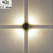 8 Вт Открытый водонепроницаемый светодиодный настенный светильник вверх и вниз светильник Настенный светильник Сферический Европейский лестничный проходной настенный светильник-бра для гостиницы