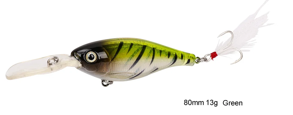 TSURINOYA Bear King DW36 SHAD 80 мм/13 г глубина погружения 2,1-4,5 м приманка для рыбы плавающая твердая приманка артикулярная приманка с пернатым блеском