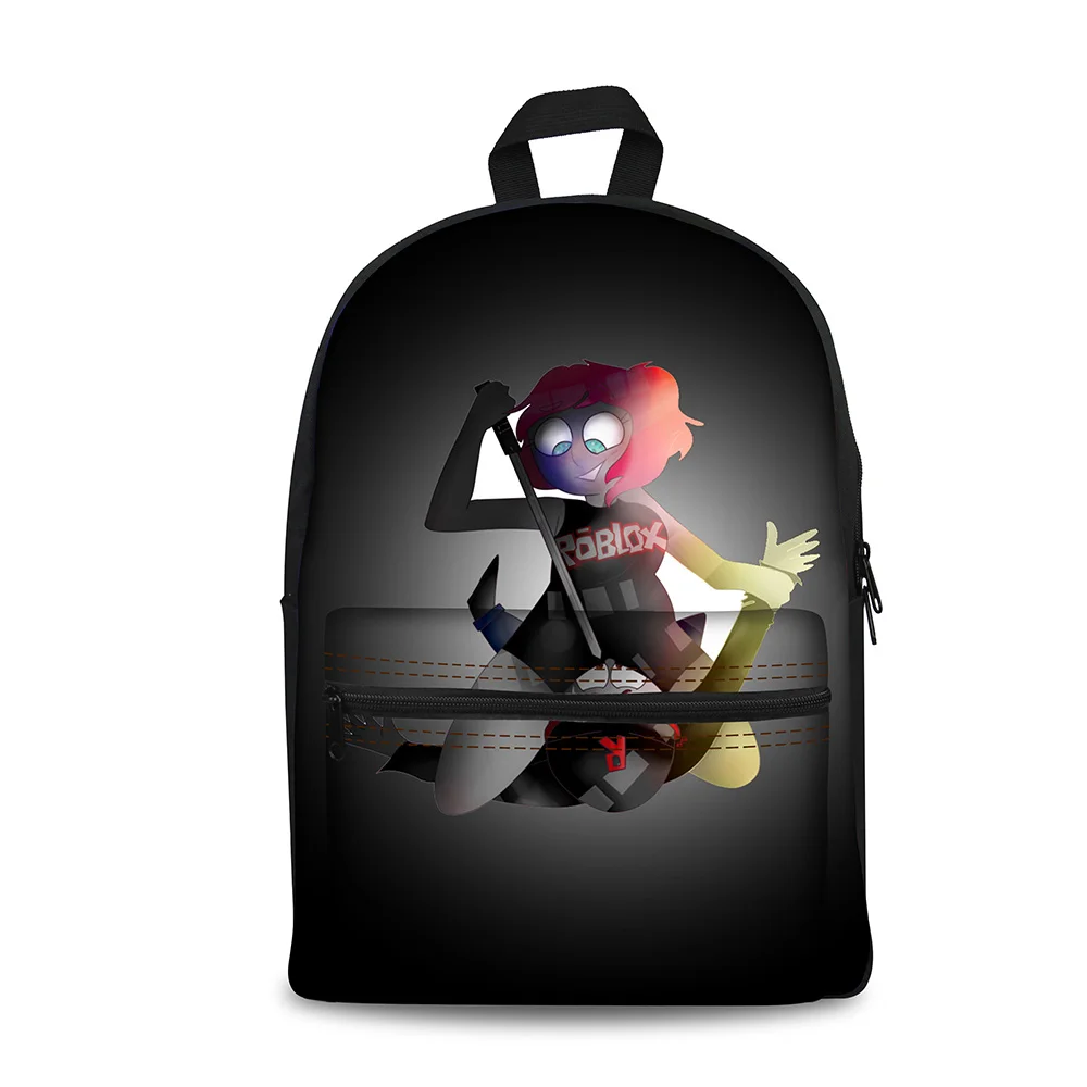 

Fashion Primary School Bag Women Backpack Canvas Roblox Games Pattern Prints Backpacks for Teenager Boys Girls School Bag