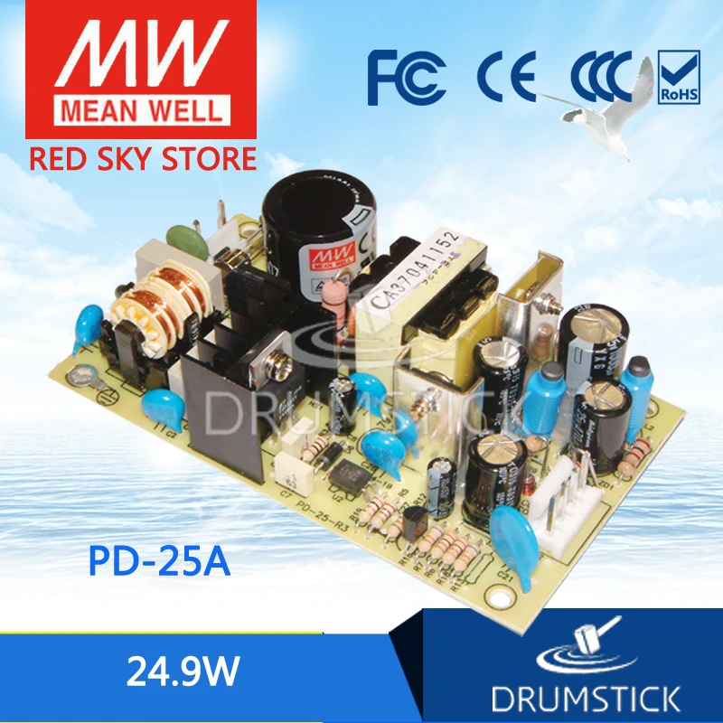 

MEAN WELL PD-25A meanwell PD-25 24.9W Dual Output Switching Power Supply