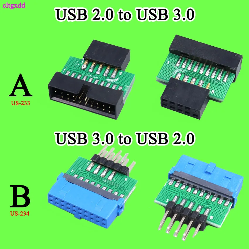 Адаптер-преобразователь cltgxdd USB 2.0 9pin мама-USB 3 0 19pin /20Pin на 2 9PIN | Обустройство дома