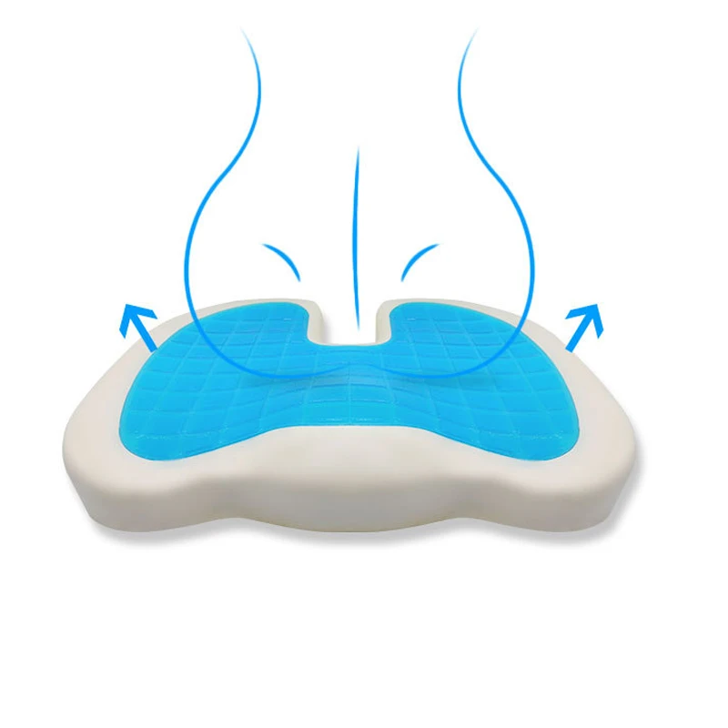  YR New Summer Style U-Shaped Low Rebound Memory Foam with gel pad Core Cushion Improves Posture Pad