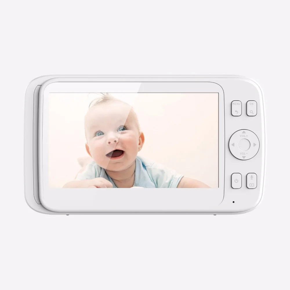

2019 5.0inch Wireless Video Baby Monitor 640*480pixel Baby Nanny Security Camera Night Vision Baby Sleeping Monitor Two-Way Talk