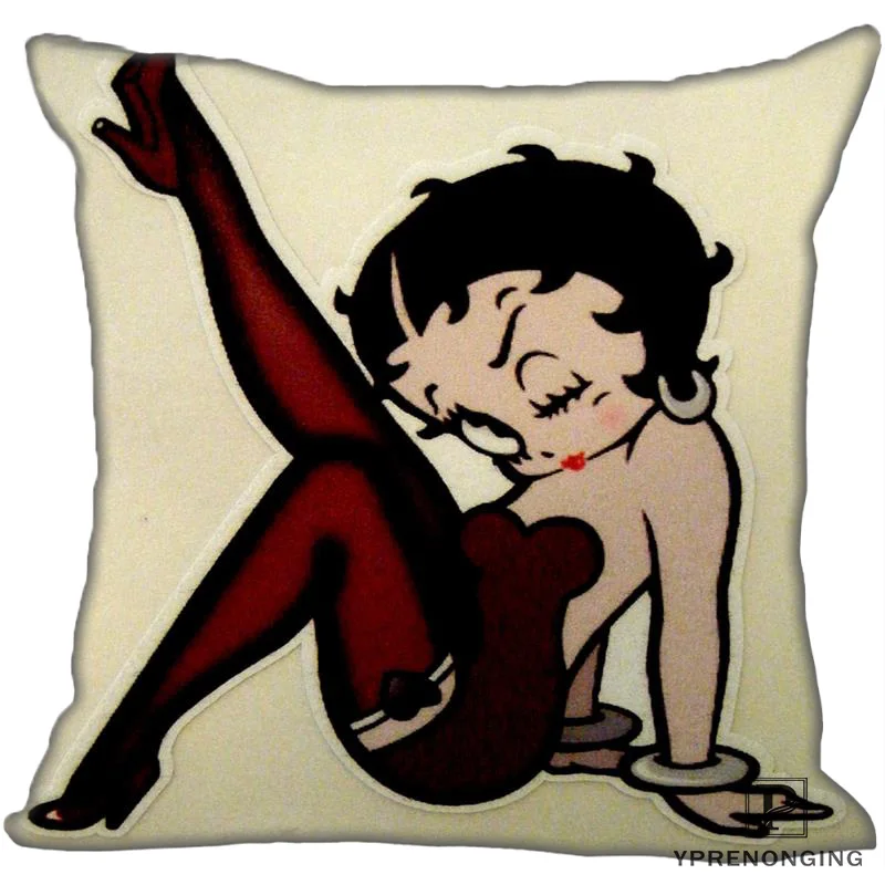 Best Custom Betty Boop(1)@ 1 Наволочка на подушку, спальня домашний квадратный наволочка на молнии(одна сторона)#190404-01-74