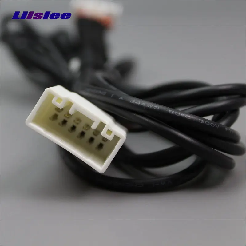 12 Pins RCA Adapter Connector Wire Cable For Mazda 3 Mazda3 Axela Sedan 2014~2017 Rear View Camera Original Video Input