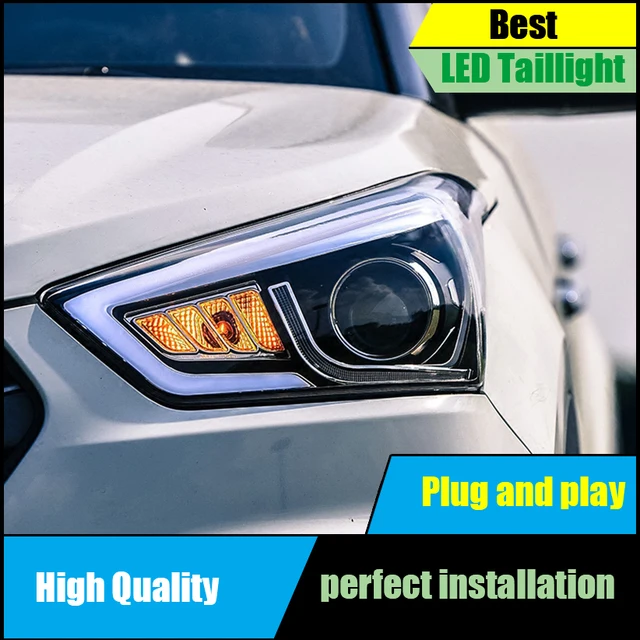 Car Styling Head Lamp For Hyundai Creta Ix25 2017 2016 Car Styling Head Lamp For Hyundai Creta Ix25 2017 2016 Headlights Led Light Guide Drl Bi Xenon Low Beam Headlight Embly
