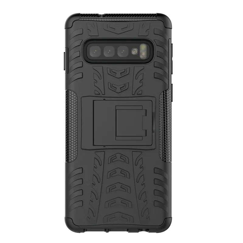Роскошный гибридный защитный силиконовый чехол подставка для Samsung Galaxy S10 Plus S10e A9