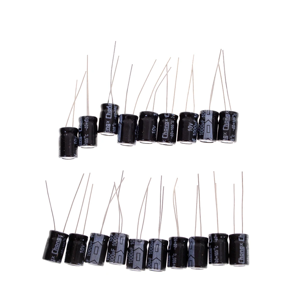 

2018 20pcs/lot 10v 1000uF 20% Aluminum Electrolytic Capacitor 1000uF 10V 8*12mm Electrolytic Capacitor