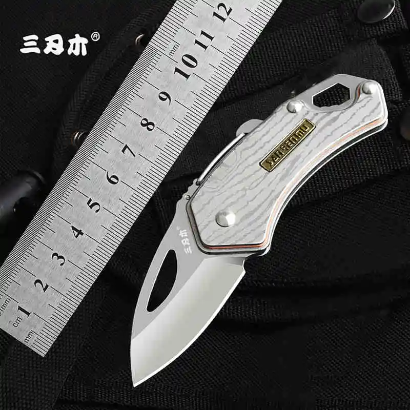 Sanrenmu 4077 Мини карманный складной нож для выживания на открытом воздухе Кемпинг многофункциональный инструмент EDC Мини нож для фруктов