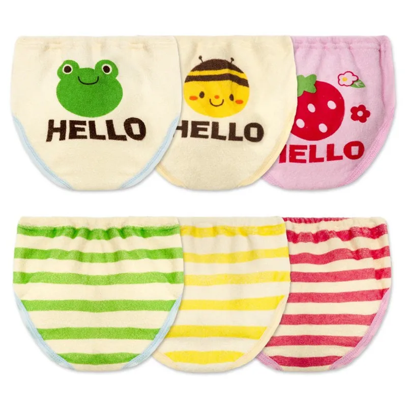 

Towel Soft Baby Training Pants For Toddler Boys Girls Diapers Reusable Cloth Nappies Diaper Waterproof Washable Baby Panties