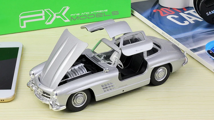 WELLY 1:24 Масштаб симулятор металлическая модель грузовика Benz 300 SL литой автомобиль игрушка автомобиль Классический сплава игрушка для детей