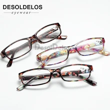 Новые очки для чтения мужские Модные прозрачные линзы пластиковые очки для глаз легкие женские цветные очки для дальнозоркости диоптрическая Лупа