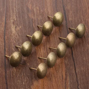 

10Pcs 20*25mm Upholstery Nail Tachas Jewelry Gift Box Door Sofa Decorative Tack Stud Pushpin Furniture Nail Antique Bronze
