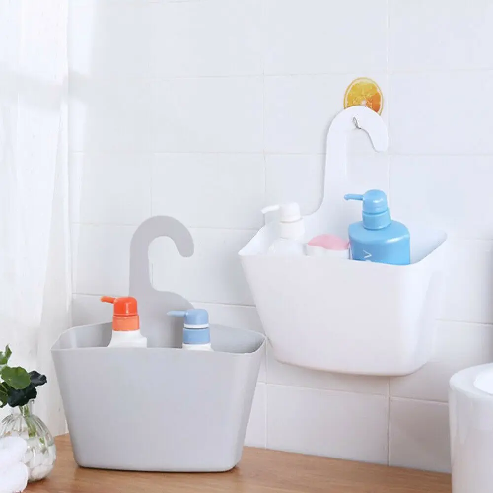

1PCS Plastic Multi-layer Hanging Shower Basket Bathroom Basket Organizer Racks Dormitory Sundries Basket Shower Basket