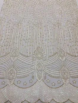 

modern design rose gold french net lace fabric glued glitter african Tulle lace Jolin-093 for nice dress