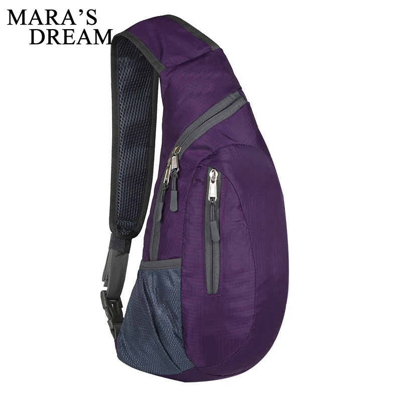 مارا حلم النساء الرجال Crossbody حقيبة النايلون سفر الذكور حقيبة للجنسين للماء النايلون للطي عبر الجسم الكتف حزام حقيبة صدر للرجال