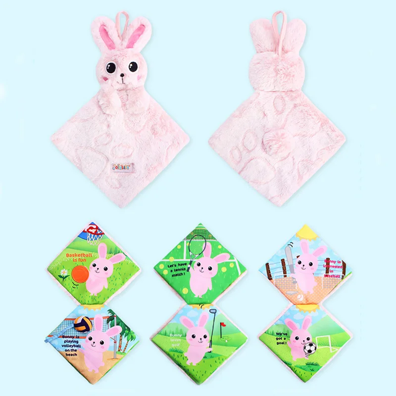 Suave de alta Calidad Mono Del Bebé Calmar Juguetes Lindo Regalo Muñecos de Animales Libro de Paño infantil brinquedo educativo Suave de alta Calidad Mono Del Bebé Calmar Juguetes Lindo Regalo Muñecos de Animales Libro de Paño infantil brinquedo educativo