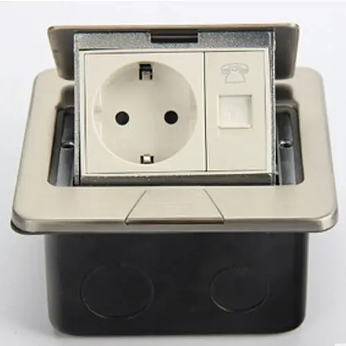 thin telephone floor socket