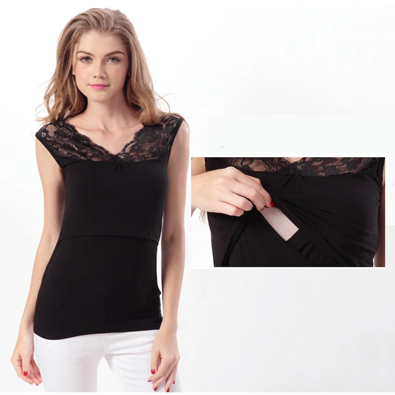 

Modal Maternity nursing tank top summer maternity clothes nurse nursing camisole t shirts dresses breastfeeding tops feeding top