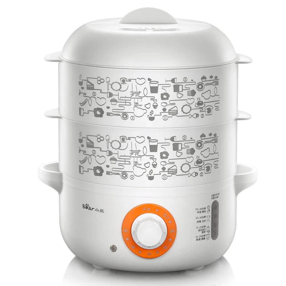 Bear Electric Egg Cooker Automatic Power off Cooker Stainless Steel