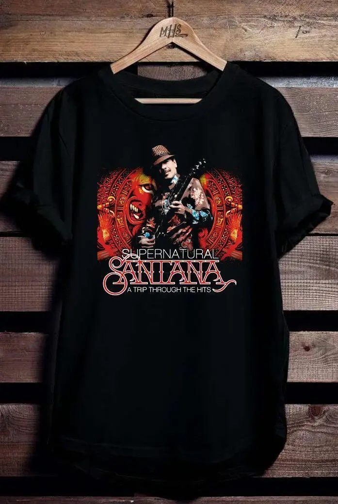 Новая супернатуральная SANTANA - A путешествие через HITSt-рубашка Размер S-XXXL с