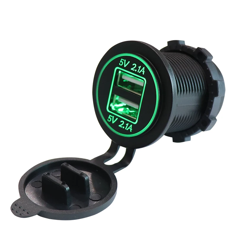 

4.2A Double USB Waterproof USB Charger Socket For Car Motorcycle Sofa Furniture