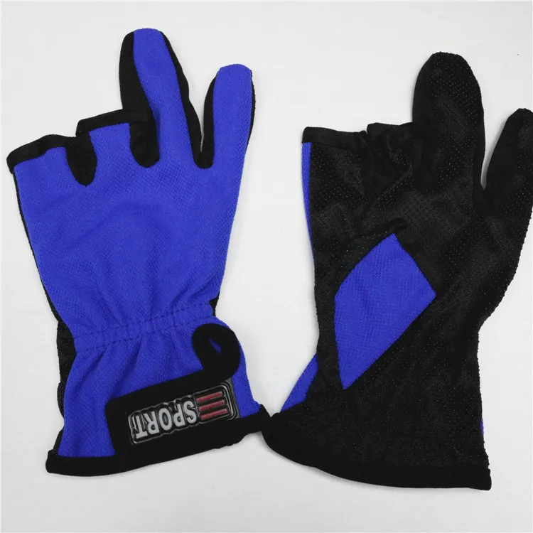 

Anti-slip Fishing Gloves 3 Fingerless Waterproof Sun Protection Fish Gloves